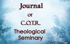 Journal Of C.O.T.R. Theological  Seminary